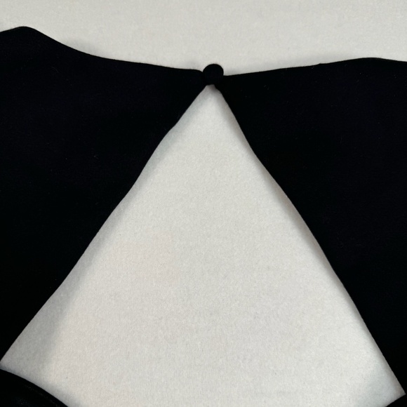 Lulus Black Bodycon Mini Dress Womens Size Large Balloon Sleeve Nwt Open Back - Picture 13 of 15